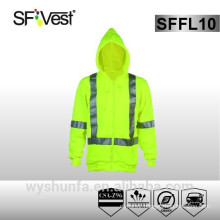 CSA Z96-09 High Visibility Reflective Clothing Sweatshirt With Hood